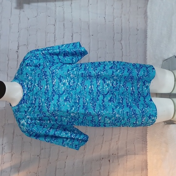 Reel Legend Mens Sports Mens Blue Print Shirt M New - Picture 2 of 7